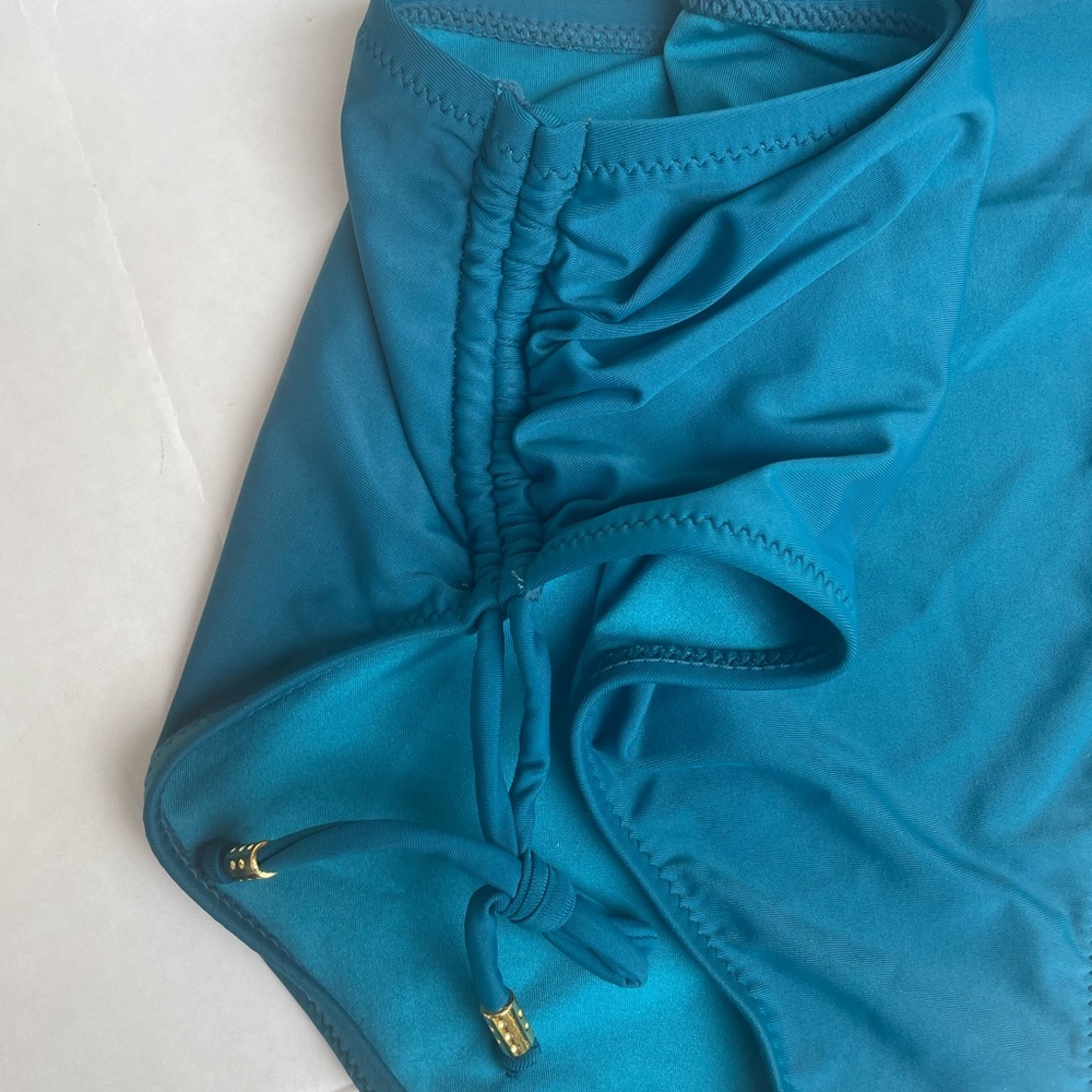 Teal High-Waisted Bikini Set - Picture 3 of 6